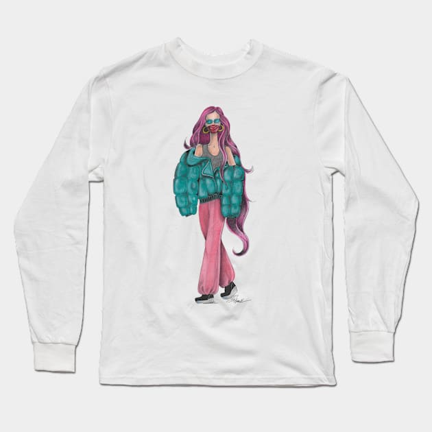 Urban Covid Realness Long Sleeve T-Shirt by Quarantine Girls